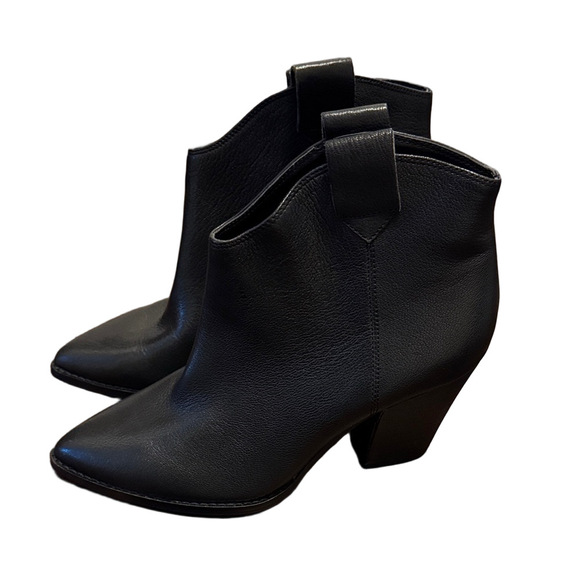 Lucky Brand Shoes - Lucky Brand Black Leather Ankle Boots Size 8.5